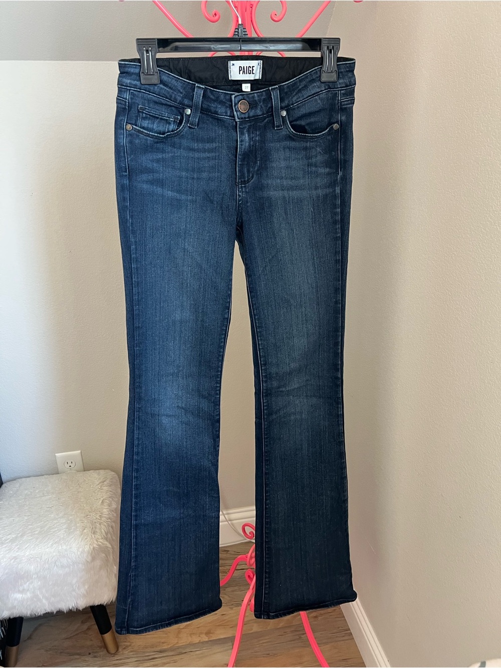 PAIGE Dark Blue boot cut Jeans